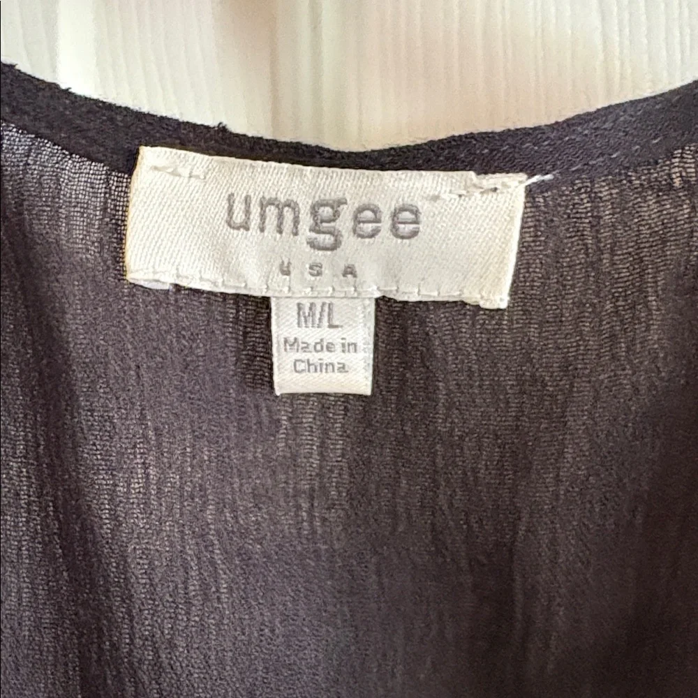 Umgee kimono black floral M/L - Picture 3 of 11